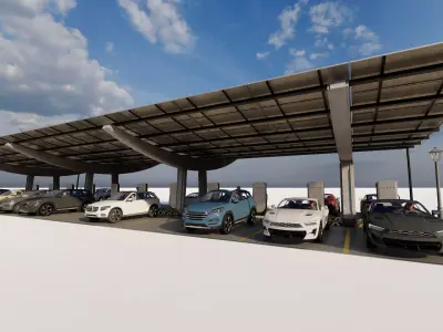 Charging station -Electric station 3D model