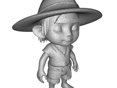Adventure Scout Chibi Character Free 3D print model