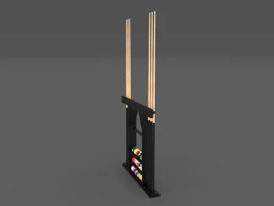 8 Ball Pool Rack 3D model