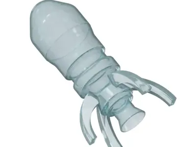 Transparent Space Shuttle Toy 3D model