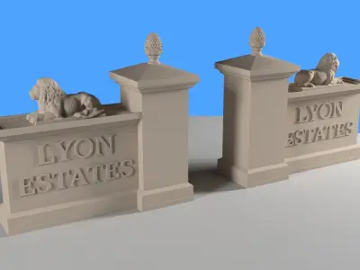LYON ESTATES Gate Back to the Future  3D print model