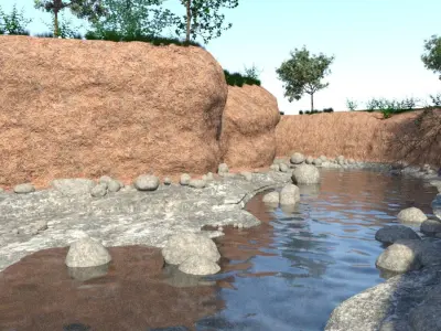 The creek DAZ 3D model