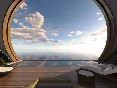 COMO Uma Canggu Pool 3D model