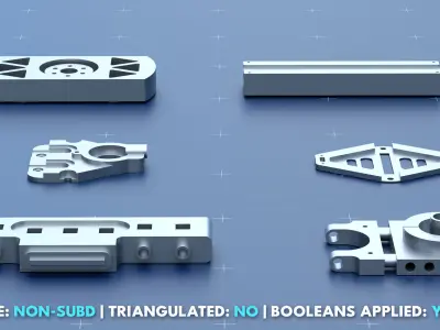 Factory Greeble Kitbash Pack 2 3D model