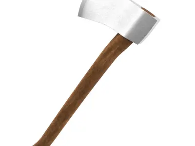 wooden Axe PBR 3D model