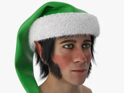  Christmas Elf Head 2 