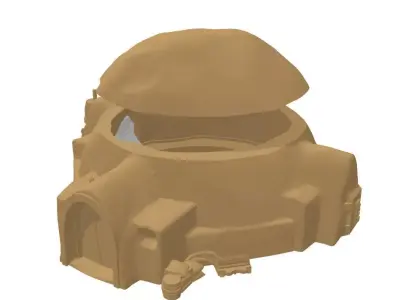 scifi mud hut - stl files 3D print model