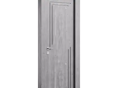 Modern entrance door 14 3D model