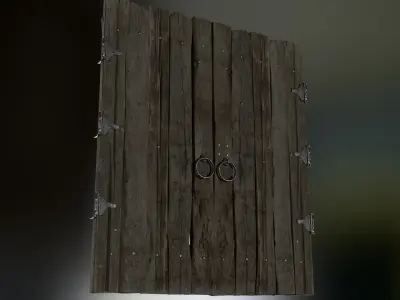 Door 05 Low-poly 3D model