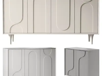 Contemporary Sideboard Cabinet 3D model