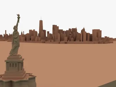 New York Manhattan Printable 3D print model