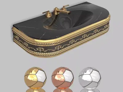 Classic Wash Basin 4 3D model