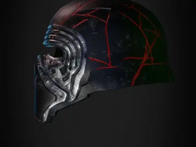  Star Wars Kylo Ren Helmet from for Cosplay 3D print model