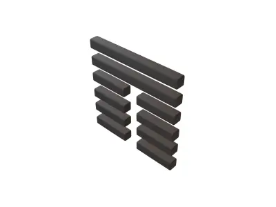 I Ching Hexagrams 20 guan v1 001 Low-poly 3D model