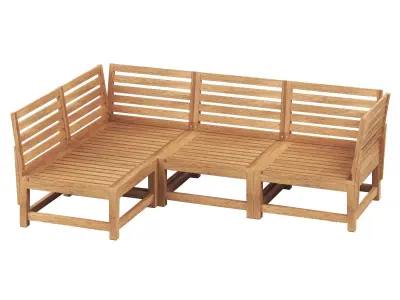 NAMMARO Modular corner sofa 3 seater IKEA 3D model