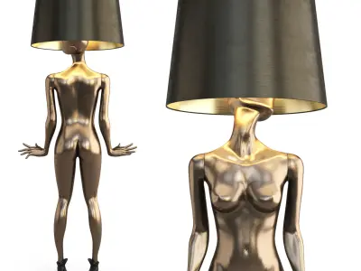 Mannequin Floor Lamp Frederika 3D model