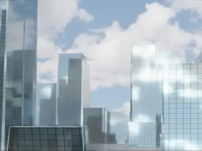 Quick Modern City 1b 3D model