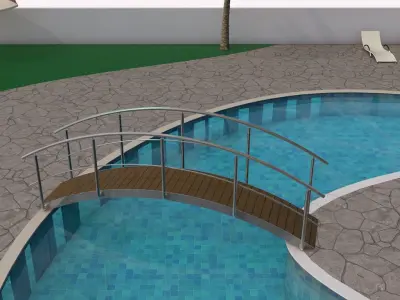 Camp swimming pool 3D model