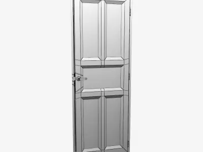 Bathroom door 3D model