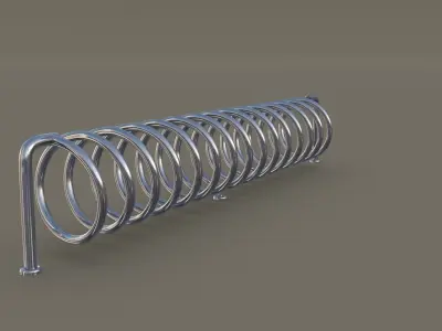 Spiral Bike Stand 3D model