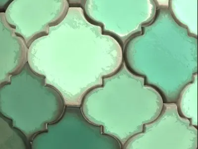 Orienltal Tiles PBR Smart Material Texture