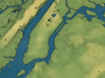 New York - 3D City Topography Terrain 3D Model Pack