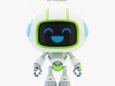 Lovely robot - companion V 3D model