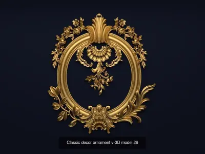 Collection onlay molding 3D Model Pack