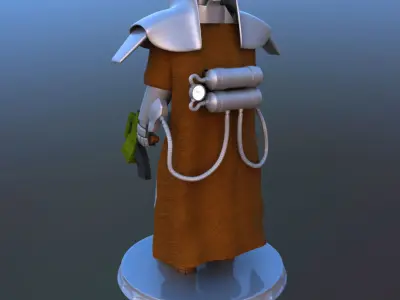 Futuristic Soldier 3D model
