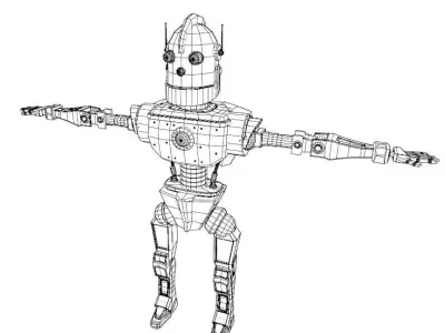 Game ready robot star wars Low-poly 3D model