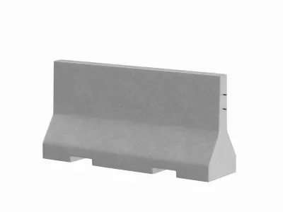 Concrete Barrier V1 3D model