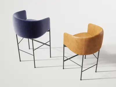 Bonnet Bar Chair 3D model