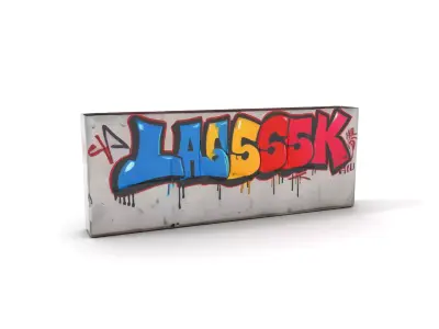 Vibrant Graffiti Wall model pack Low-poly 3D model buy