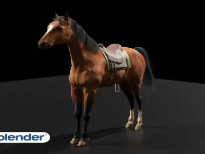 Horse for Riders 3D model