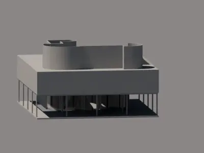 villa savoye  3D model