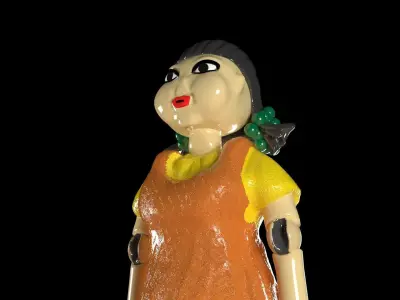 Squid Games Doll  - Red Light Green Light  3D model