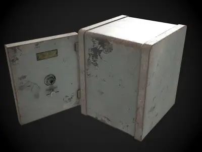Old Safe Low-poly 3D model