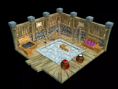 Gang Indoor - Warehouse 3D model