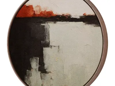 Abstract Painting Frame set 3D model 727