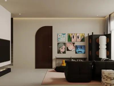 apartment interior scenes     3D model 3