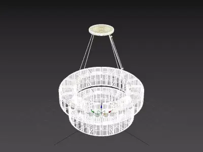 Belmont 20 Light 37 Inch Chandelier 3D model