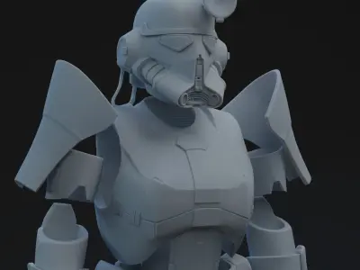 SWTOR Arkanian Trooper One-Twelfth Scale Kit 3D print model