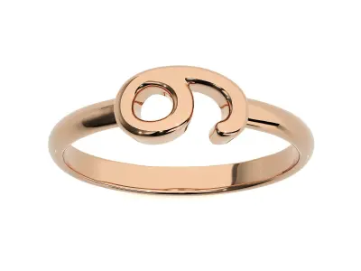 0 to 9 Plain Gold Number Ring 3dm stl renders details  3D Model Pack