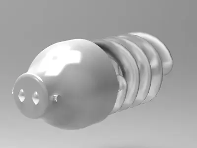 Miniture Light Bulb 3D print model