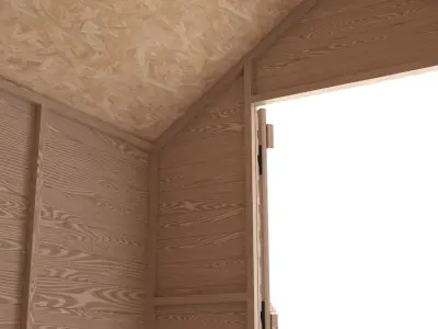 Domestic Garden Shed 3D model