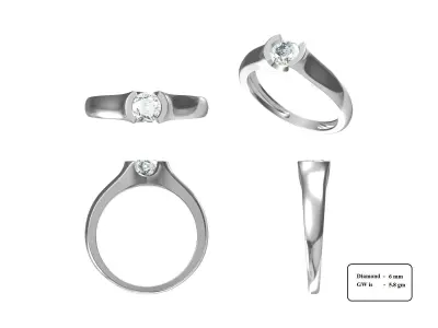 50 RING AND BAND 3D print model