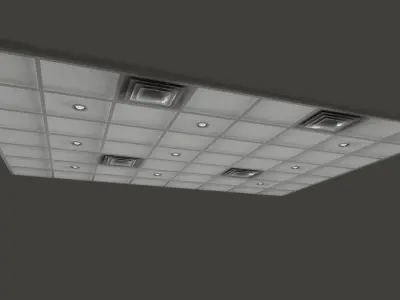 OFFICE ROOM LOWPOLY PBR 3D MODEL Low-poly 3D model