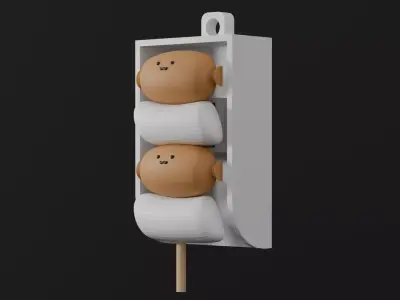 Street food-Clicker-STL 3D print model