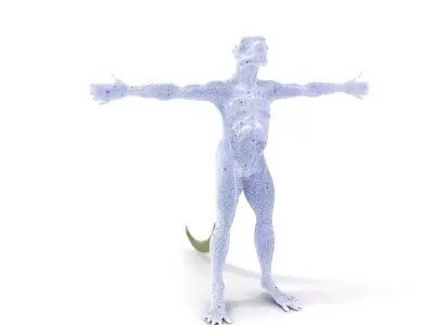 Reptilian Creature Character Model Pack Low-poly 3D model