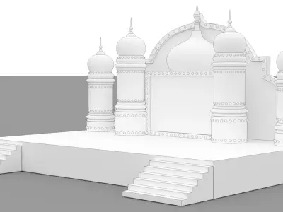 Indian Stage  3D model